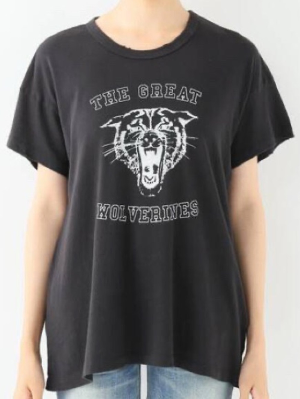The Great Wolverines Varsity Graphic Cotton Stretch Tee size 1 small